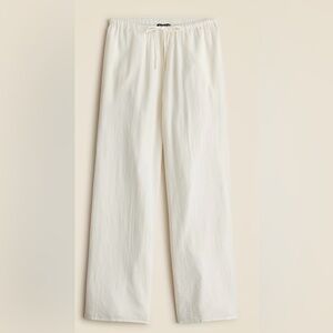 NWT J Crew Cream Airy Gauze Beach Pants- Large